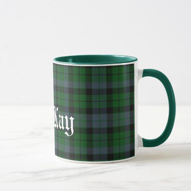Mug Plaid de tartan écossais fait sur commande de clan (Droite)