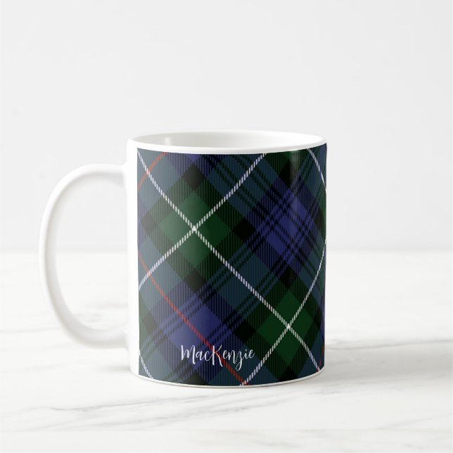 Mug Plaid Purple Green Classic MacKenzie Tartan (Gauche)