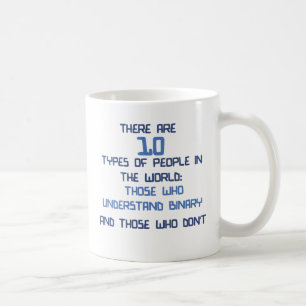 Mug plaisanterie binaire