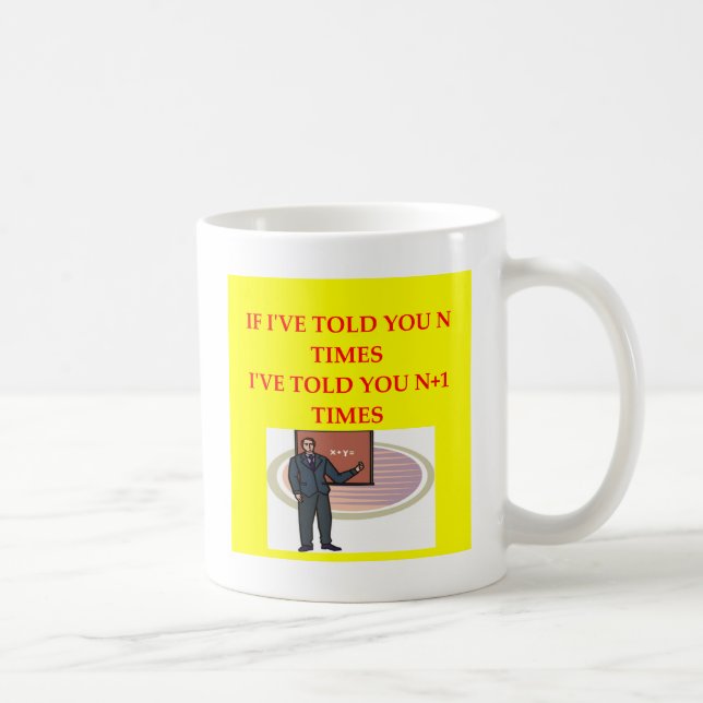 Mug plaisanterie de maths (Droite)