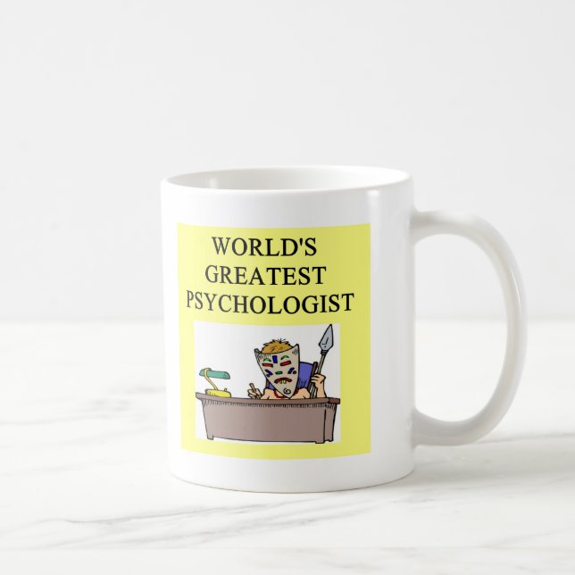 Mug plaisanterie de psychologue de psychologie (Droite)