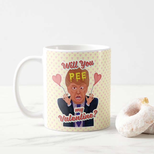 Mug Plaisanterie drôle de bande de pipi de (Avec donut)