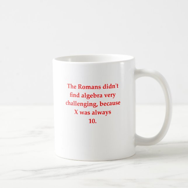 Mug plaisanterie drôle de maths (Droite)