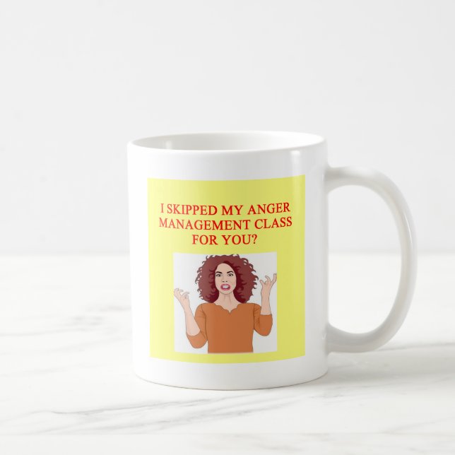 Mug plaisanterie fâchée de psychologie (Droite)