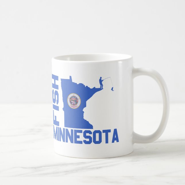 Mug Plan de l'État du Minnesota de Poisson (Droite)