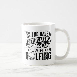Mug Plan de retraite Golfing