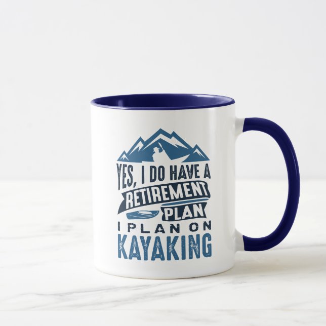 Mug Plan de retraite Kayaking (Droite)