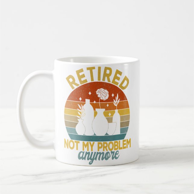 Mug Plan de retraite Pot retiré Pas mon problème Poter (Gauche)