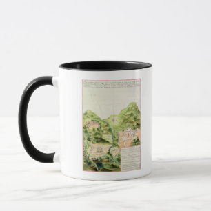 Mug Plan des mines d'Oaxaca, Mexique, 1785-87