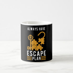 Mug Plan d'évacuation de la salle d'évacuation