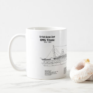 Mug Plan directeur des navires en Titanic RMS BD