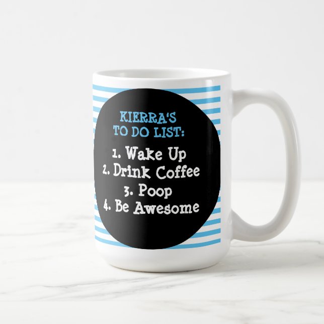 Mug Plan pour aujourd'hui : Réveillez-Vous, Buvez Du C (Droite)