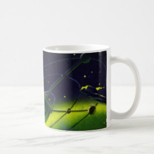 Mug Planète verte de science-fiction Vintage avec vais