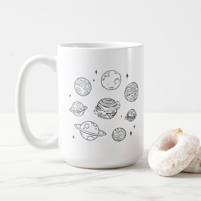 Mug Planètes (Avec donut)