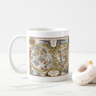 Mug Planisphère Céleste Vintage par Nicholas de Fer