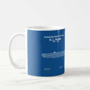 Mug Plans de conception du navire H. L. Hunley ABD