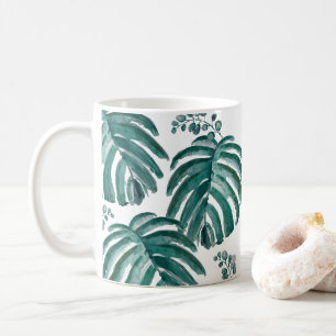 Mug Plante Botanique Imprimer Peinture Tropicale Café