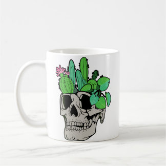 Mug Plante de crâne Jolis planteurs de poupée de jard