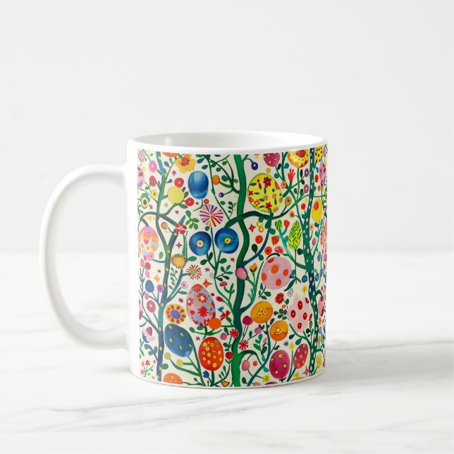 Mug Plante d'oeufs de Pâques floraux (Gauche)
