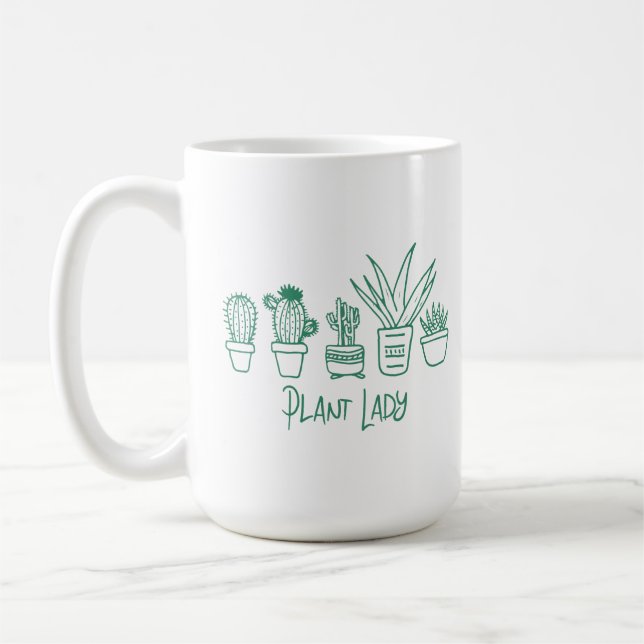 Mug Plante Lady Cactus Louvain de jardinage succulent (Gauche)