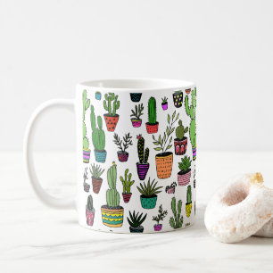 Mug Plantes de cactus en pot Motif mignon Coloré