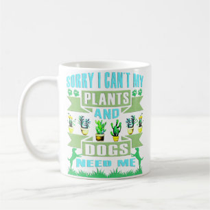 Mug Plantes et amoureux de chien Jardinier drôle de ja