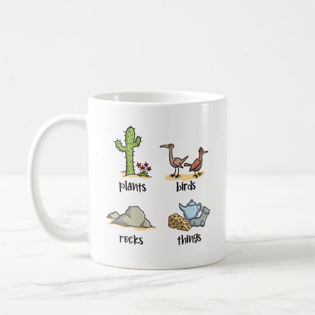 Mug Plantes et oiseaux, rochers et chosesMug (Gauche)