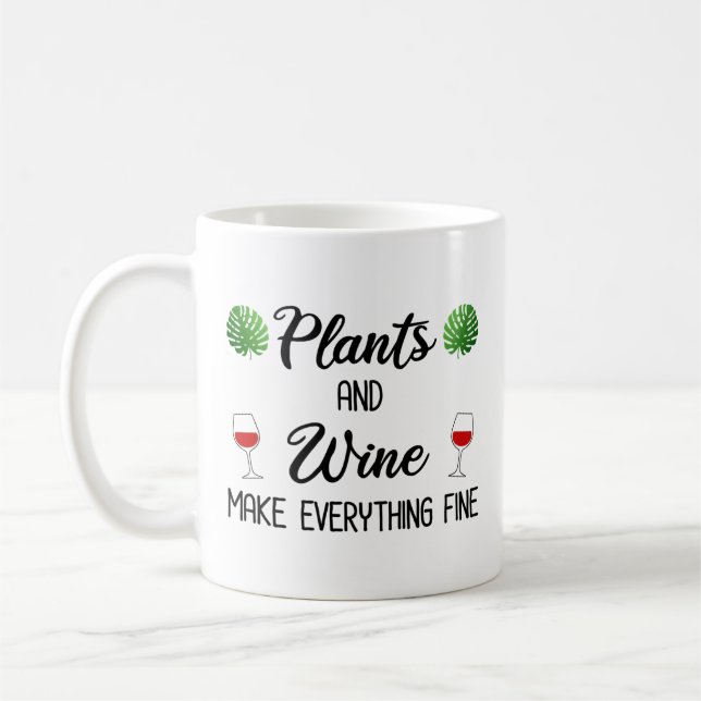 Mug Plantes et vins Tout rendre fin (Gauche)