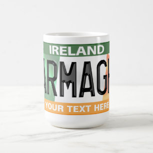 Mug Plaque de licence personnalisée Armagh Irlande