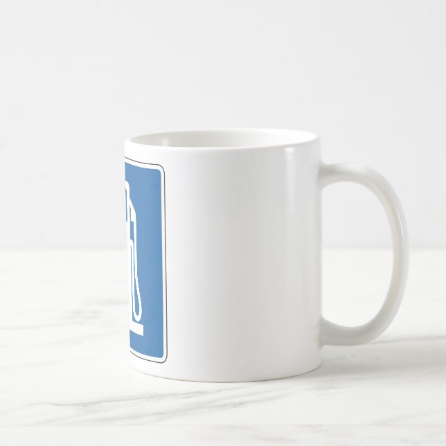 Mug Plaque de rue diesel de gaz (Droite)