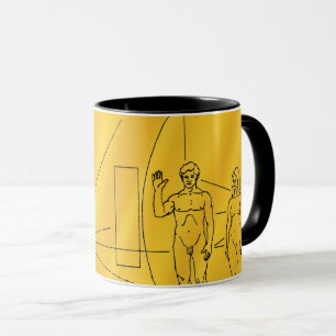 Mug Plaque dorée de la sonde spatiale NASA Pioneer 10