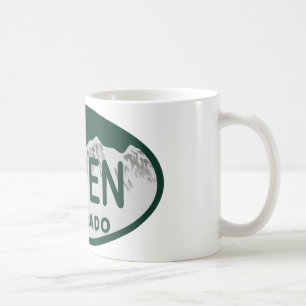 Mug Plaque minéralogique d'Aspen le Colorado