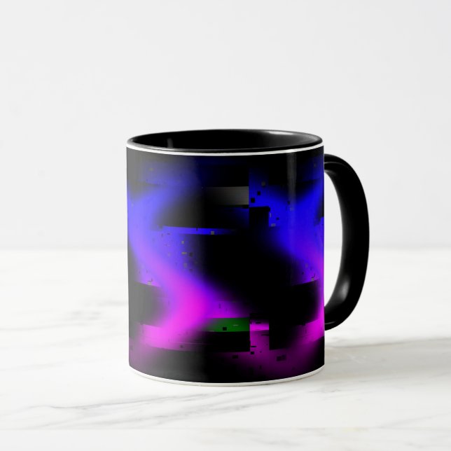 Mug Plasma noir brillant (Devant droit)