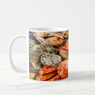 Mug Plat de cuisine de fruits de mer en tant que dîner