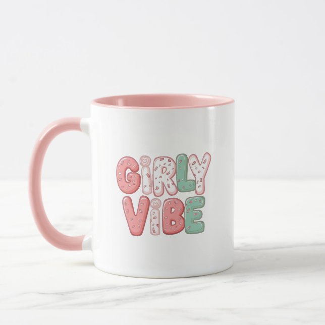 Mug Playful and Trendy "Girly Vibe" (Gauche)