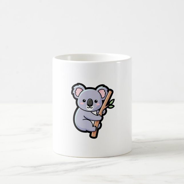 Mug Playful Koala – Cute Kawaii Illustration (Centre)