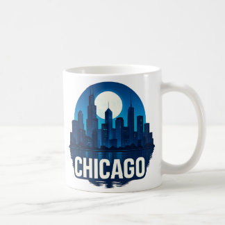 Mug Pleine lune Skyline de Chicago
