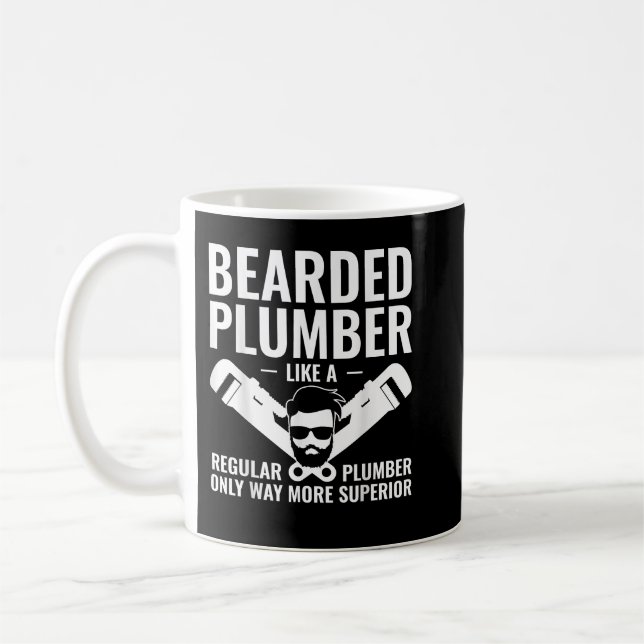 Mug Plomberie à oreilles Plus Humour de plomberie supé (Gauche)