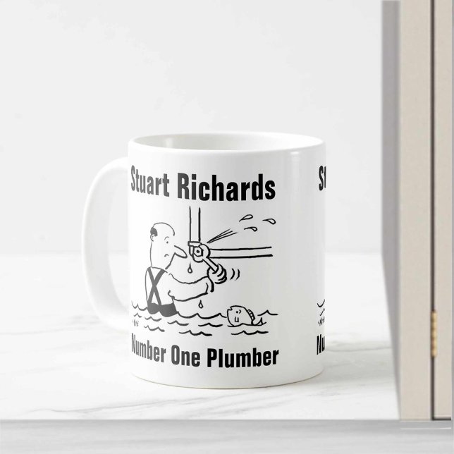 Mug Plomberie et plomberie Musique personnalisée (Créateur téléchargé)
