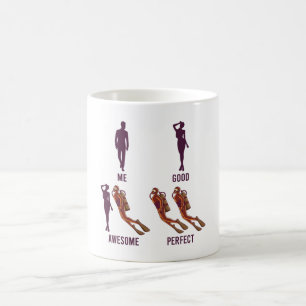 Mug Plongée amusant Plongée Plongeur Vêtements instruc