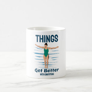 Mug Plongée Cool - Les Choses S'améliorent Avec La Nat