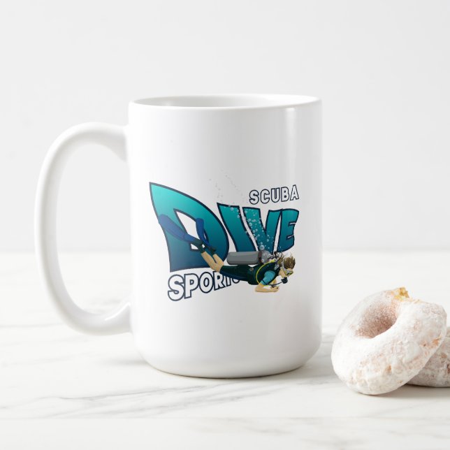 Mug Plongée en scaphandre | 15# (Avec donut)