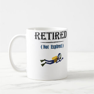 Mug Plongée en scaphandre à la retraite mais pas expir