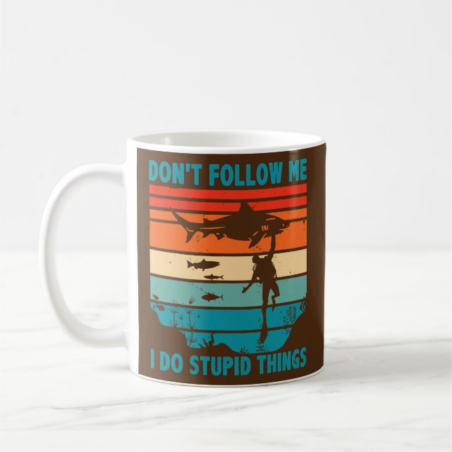 Mug Plongée Papa Plongée Plongée sous-marine Snorkelin (Gauche)