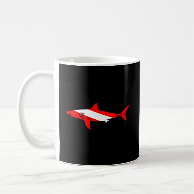 Mug Plongée Requin Plongée Plongée Pour Plongeur (Gauche)