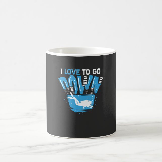 Mug Plongée Sous-Marine - J'Aime Descendre (Centre)