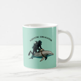 Mug Plongée vintage plongée plongée avec Dauphin URM
