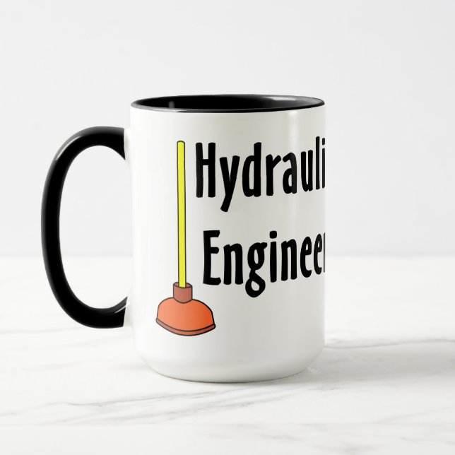 Mug Plongeoir de toilette d'ingénieur hydraulique (Gauche)