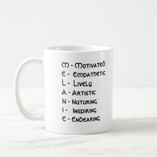 Mug Plongeons dans "Melanie" lettre par lettre ! -Mug