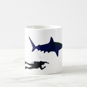 Mug Plongeur autonome et requin